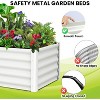 Raised Garden Bed, Metal Raised Garden Beds Outdoor, Rectangular Planter Box for Planting Plants, Vegetables and Flower - 4 of 4