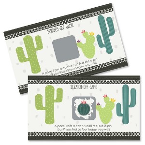 Big Dot of Happiness Prickly Cactus Party - Fiesta Party Game Scratch Off Cards - 22 Count - 1 of 4