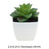 Unique Bargains Artificial Plants Plastic Green 2.2"x2.2"x2.56" 1 Pcs - 3 of 4