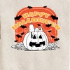 Boys' - Peanuts - Retro Halloween Graphic Long Sleeve Fleece Sweatshirt - 2 of 4