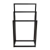 VYNXARIA Metal Freestanding Towel Rack 3 Tiers Hand Towel Holder Organizer for Bathroom Accessories, Black - 4 of 4