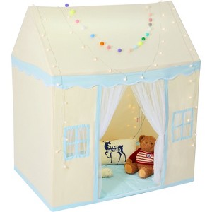 Kids Play Tent with Light and Mat, Durable Peach Skin Fabric, 19mm Frame, Indoor Outdoor Tent for Toddlers Ages 1–5 - 1 of 4