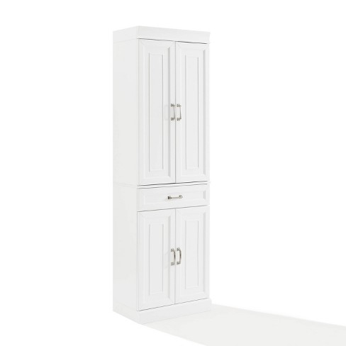 Stanton Pantry White - Crosley: 24-Inch Slim Modular Storage, 5 Shelves, 4 Doors - image 1 of 4