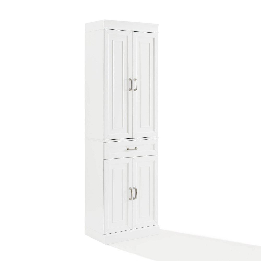 Photos - Wardrobe Crosley Stanton Pantry White  