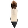 Journee Collection Womens Eleece Tru Comfort Foam Pull On Stiletto Booties Beige 6 - 4 of 4