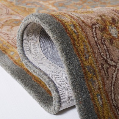 Heritage Blue and Beige Hand-Tufted Wool 4' x 6' Area Rug