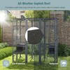 Costway Large Wooden Cat House 71'' Indoor Outdoor Weatherproof Catio Kitten Enclosure - 4 of 4