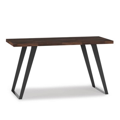 Mitchell Flat Top Desk Distressed Charcoal Brown - WyndenHall