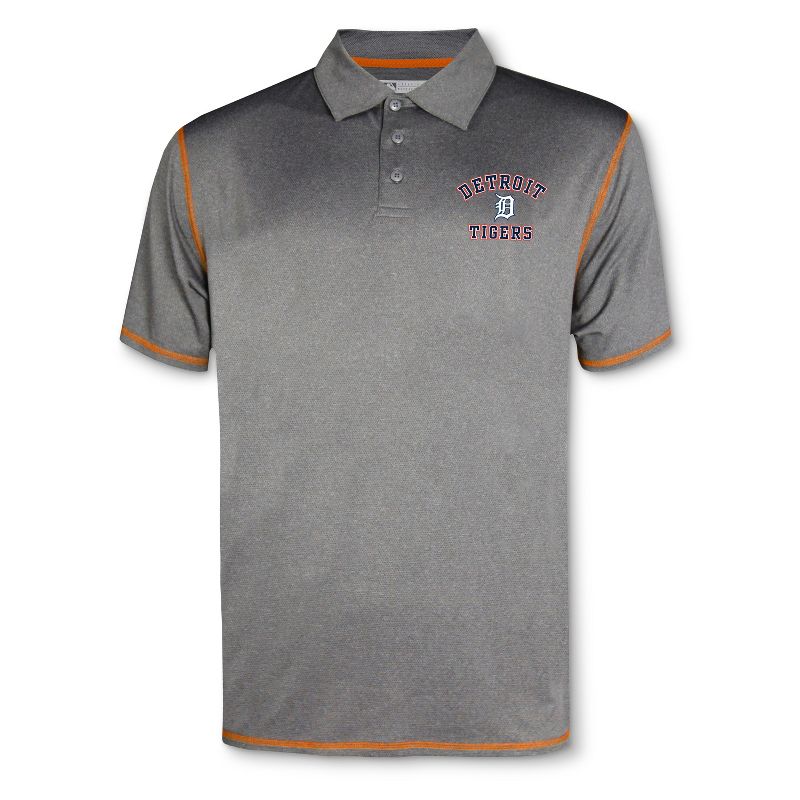 MLB Detroit Tigers Men's Your Team Gray Polo Shirt, 1 of 2