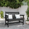 Hyleoty HDPE Outdoor Park Bench 48" x 22" x 35" ,Elegant, Comfortable and Durable - 2 of 4