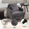TiramisuBest Wood Frame Armchair, Modular Sectional Sofa with Storage, Sideboard Buffet Style Design for Living Room - 3 of 4