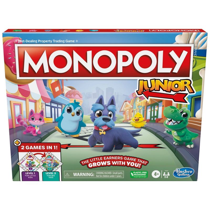 Monopoly Junior 2 Kids Board Games in 1, 1 of 11