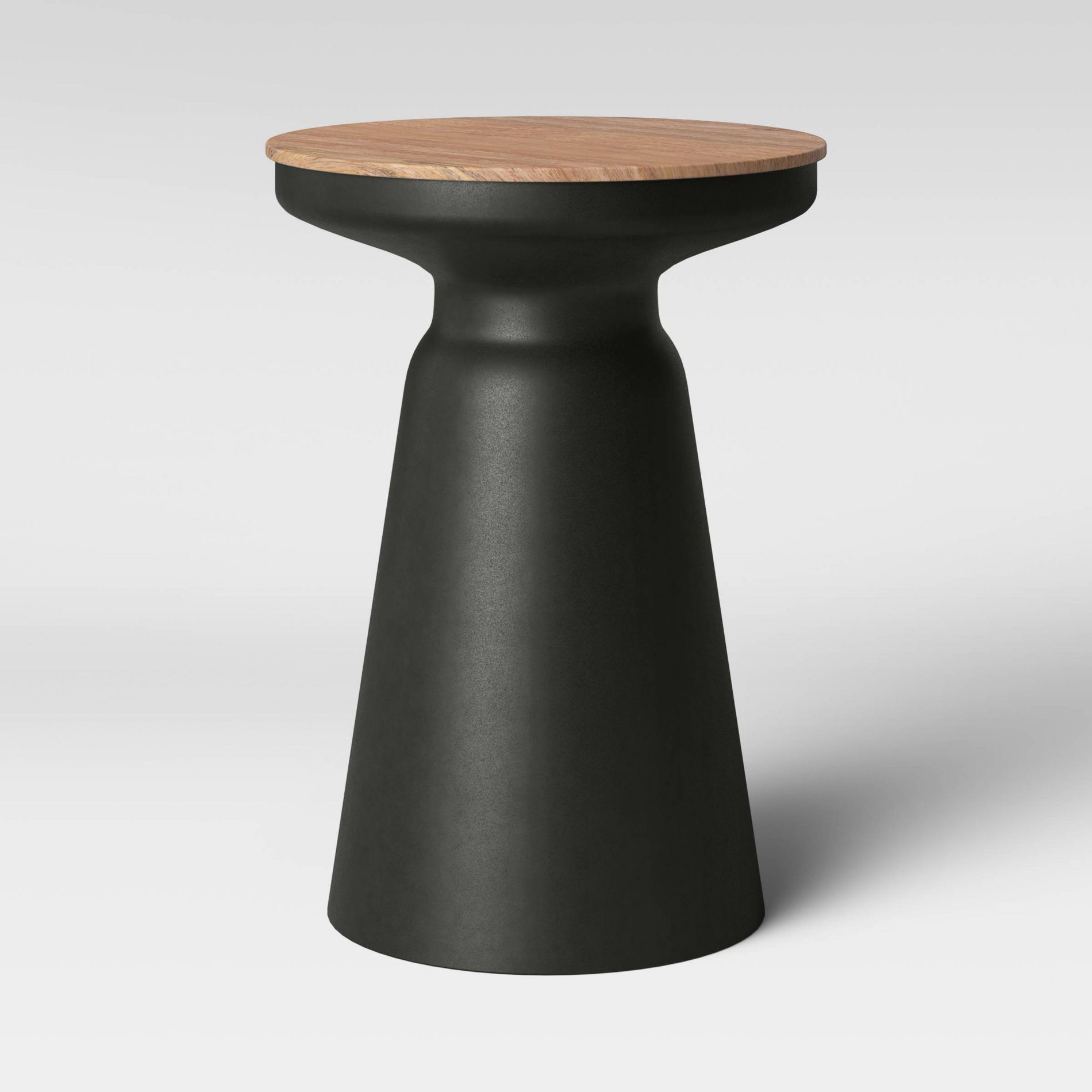 Gino Turned Drum Side Table Black - Threshold™