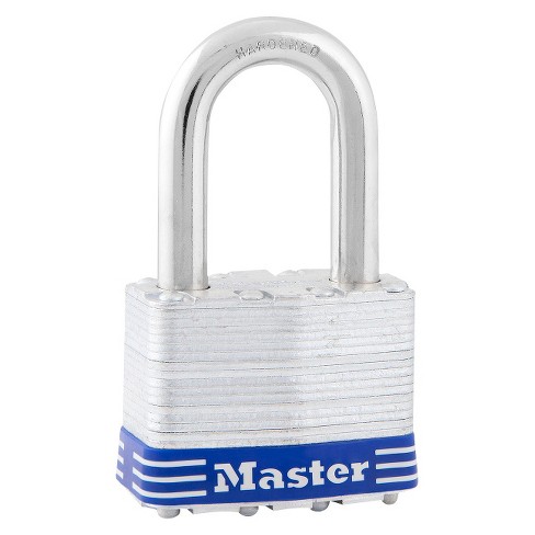 Master Lock Shackle 1 1/2" Key Padlock : Target