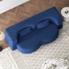NicBex Modern Floor Sofa Bed with 2 Pillows, Foldable Sleeper Sofa, Teddy Fabric Convertible Sofa, Space-Saving Couch for Living Room, Loveseat Sofa - 3 of 4