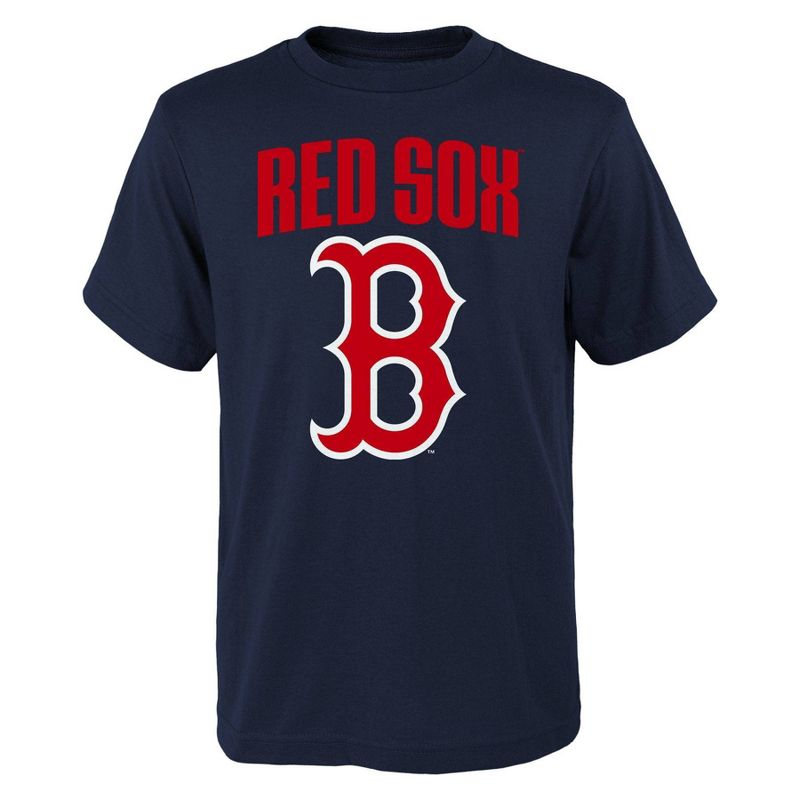 MLB Boston Red Sox Boys&#39; Oversize Graphic Core T-Shirt, 1 of 2