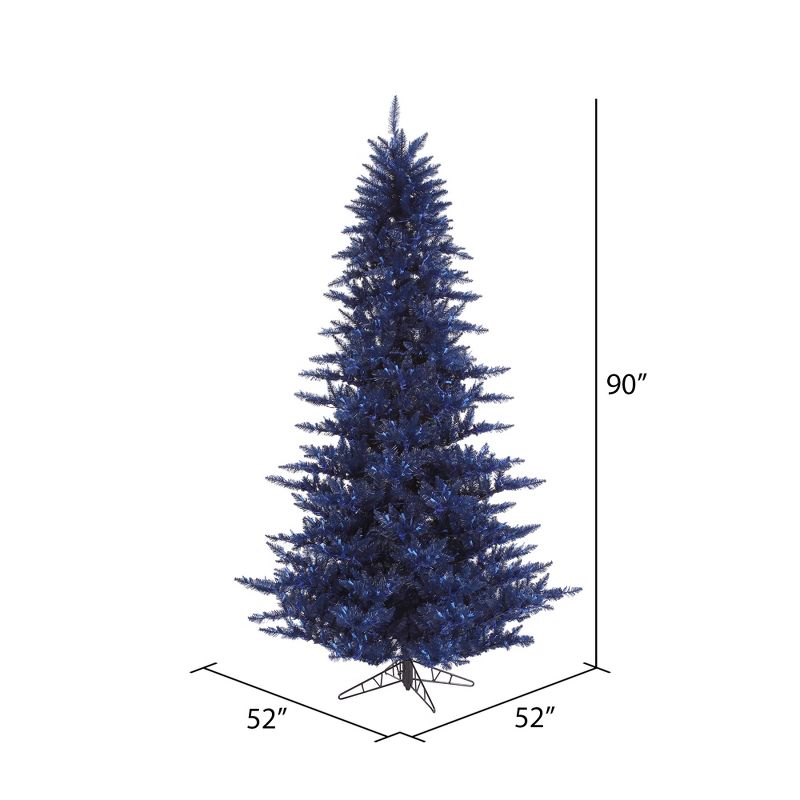 Vickerman Navy Blue Fir Christmas Artificial Tree, 2 of 6