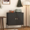 NicBex Accent Sideboard Buffet Cabinet Modern Style Storage Cabinet with 3 Doors Cabinet with Stable Frame Kitchen Pantry for Dining Room - 4 of 4