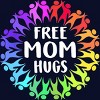 Adult Design By Humans Free Mom Hugs Pride Circle of People By adamle1987 T-Shirt - 2 of 2