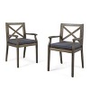 NicBex Patio Dining Chairs Set of 2,Modern Outdoor Chairs with 2 Water-Resistant Cushions,Kitchen Chairs for Dining Room,Patio - 4 of 4