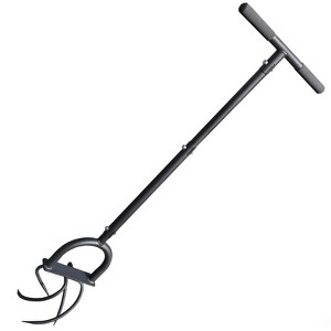 Itopfox Hand Tiller Garden Claw, 4-Tine Twist Tiller Cultivator for Soil Loosening, Lawn Aeration, & Garden Bed Preparation - Durable and Easy to Use - 1 of 4