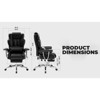 SKRAN Office Chair, Big and Tall Executive Office Chair with Footrest, Leather Computer Chair, Ergonomic Reclining Chair High Back - 4 of 4