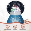 Syemin Inflatable Holiday Decorations 5.9 FT Christmas Inflatable Decoration Inflatable Snow Globe Funny Blow Up Yard Decor, Blue, 49.2"*49.2"*72" - 3 of 4