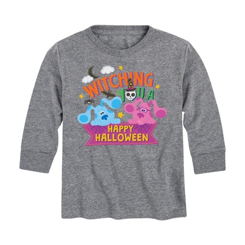 Boys' - Blue's Clues & You! - Witching You A Happy Halloween Long Sleeve Graphic T-Shirt - image 1 of 4