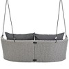 PAGED Porch Swing Modern Rattan Woven Patio Swing with Ropes and Cushion for Backyard, Poolside - 4 of 4