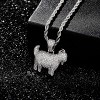 TOPGRILLZ Goat Chain Gold Necklace for Men Eagle Chain Rope Iced out Cubic Zirconia 14K Gold Plated Stainless Steel Necklace 24" Birthday Gifts - 4 of 4
