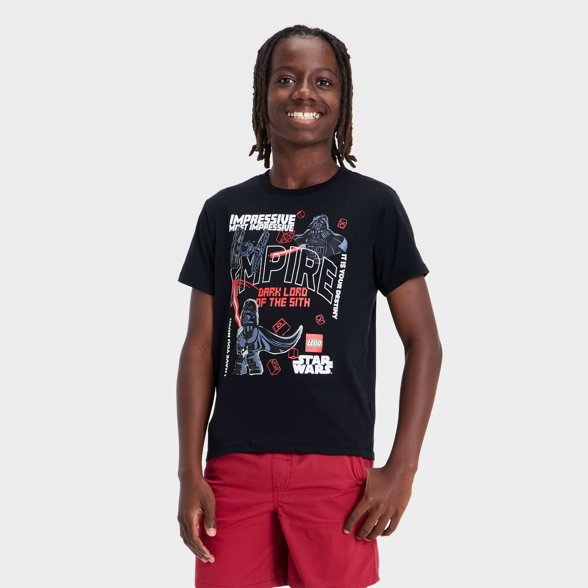 Boys' Star Wars Lego Short Sleeve Graphic T-Shirt - Black