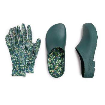 MUK LUKS Women's Garden Clog and Glove Set