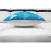 DOMETOUR 17.5" Multicolor Square Flannelette Pillow - 4 of 4