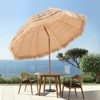 VEVOR Tiki Umbrella, 8 ft Thatched Patio Umbrella with Tilt, Hawaiian Style Beach Parasol with Durable PP Thatch and 8 Metal Ribs, Oringinal Color - 2 of 4