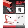 2-Ton Shop Crane with Lever, Hydraulic Folding Engine Hoist w/6 Steel Casters - Lift Car Transmissions, Boat Motors, Farm Equipment (Net Wt. 168 Lbs) - 3 of 4