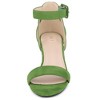 Allegra K Women's Open Toe Adjustable Ankle Strap Block Low Heel Sandals - 2 of 4