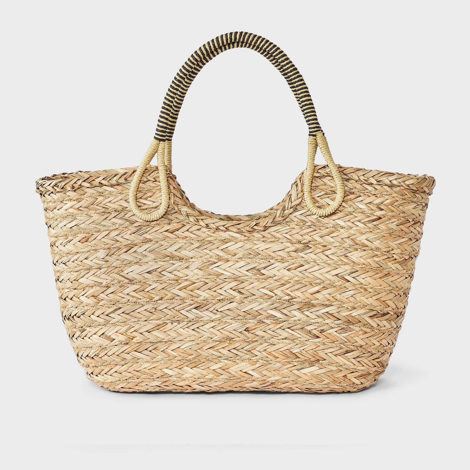 Straw Seagrass Woven Tote Bag - A New Day™ Natural