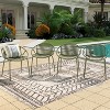 Christopher Knight Home Outdoor Modern Stackable Polypropylene and Iron Dining Chair (Set of 4) - 2 of 4
