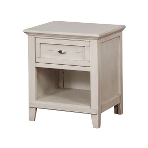 Ford 1 Drawer Nightstand Antique White - ioHOMES, Winter White