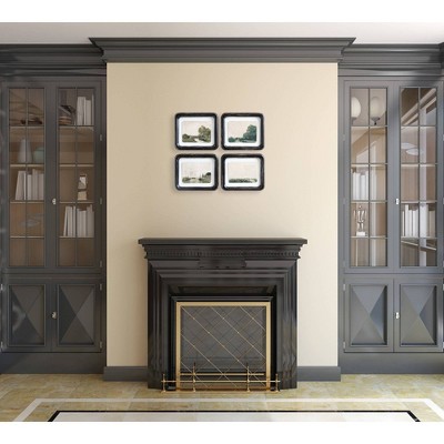 Distressed Wood Framed Floating Landscape Wall Art Set