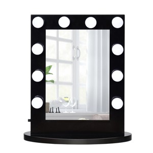 Tangkula Hollywood Makeup Cosmetic Mirror Wall Mounted Vanity Mirror with Light - 1 of 4