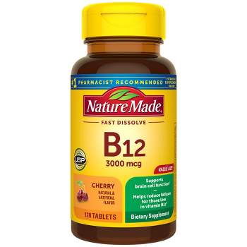 Nature Made Vitamin B12 Sublingual 3000 mcg, Energy Metabolism Support Lozenges - 120ct