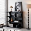 NicBex 15" 4-Tier Bookshelf with Minimalist Storage Shelves Floor Bookcases for Living Room Home Office - image 4 of 4