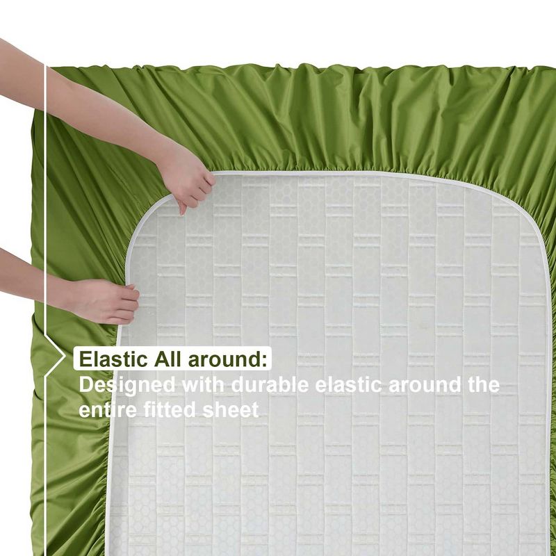 Nestl Double Brushed Microfiber Bed Sheet Set, 5 of 9