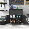 Munora - Lockable Rolling Tool Cabinet with 2 Doors & Drawer - 16.54"D x 29.53"W x 34.66"H - Black - 2 of 4