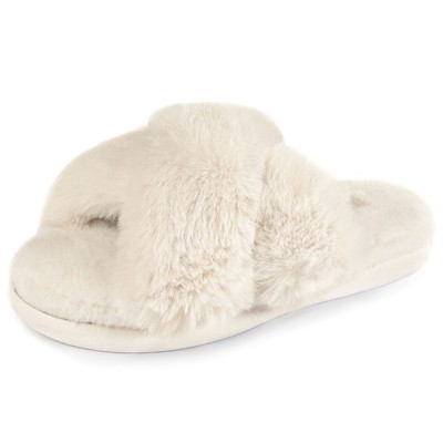 Target fluffy slippers hot sale