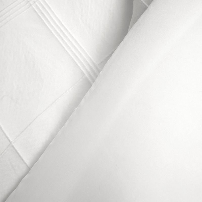 Lush Decor 3pc Diamond Geo Gacquar Comforter Bedding Set White, 5 of 10