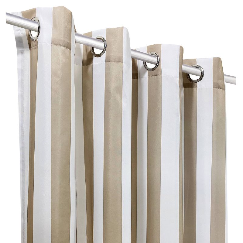 Set of 2 Bimini Striped Grommet Top Curtain Panels - Outdoor Décor, 6 of 7