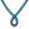 EVERLY JEWELRY | 7-7.5mm Turquoise Potato Pearl Turquoise Leather Necklace - 17.5 in - 3 of 3