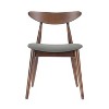 NicBex Dining Chairs Set of 2 Upholstered Chair Mid-Century Modern Chair with Wood Legs, Fabric Accent for Kitchen, Bedroom - 2 of 4